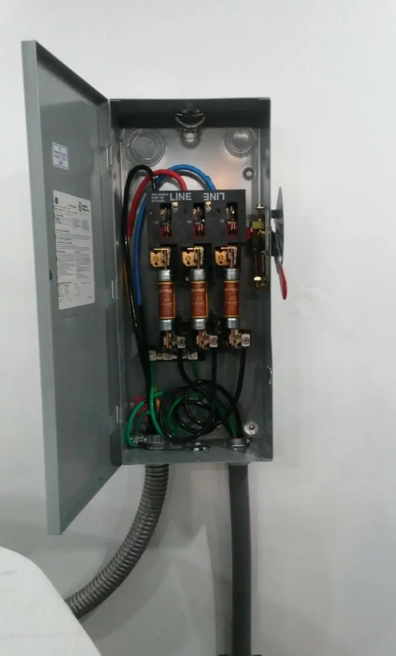 Three-phase disconnect switch installed for Electrical Wiring & Rewiring in Woodruff