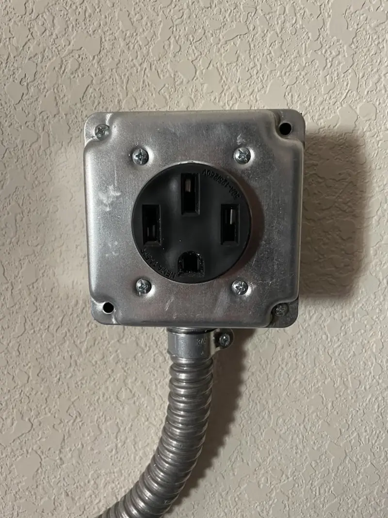 NEMA 14-50 outlet installed for Smart Home Electrical in Woodruff
